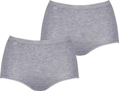 Produktbild von sloggi Damen Midislip 2-Pack Basic+ - GREY COMBINATION - Größe 40