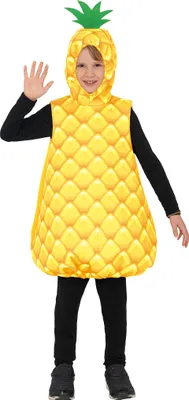 Immagine prodotto di Ananas Avventura Carnevale Costume Bambini Primavera Estate Frutta Outfit Divertimento Festa Celebrazione, Dimensioni: 140/146 Colore: Arancione