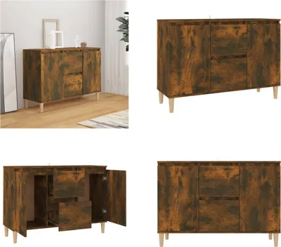 Obrázok produktu pre vidaXL Príborník údený dub 103,5x35x70 cm materiál na báze dreva - Príborník - Príborníky - Skriňa - Príborník