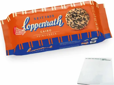 Produktbild von Coppenrath Cairo Feingebäck Mürgegebäck mit Schokoladenstreusel (200g Packung)   MHD 22.12.2025 + usy Block