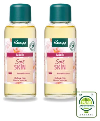 Zdjęcie produktu dla 2 x Olejek do kąpieli Kneipp, zapach kwiatów migdałów, dla skóry suchej i wrażliwej, 100 ml - opakowanie zbiorcze - 2 sztuki