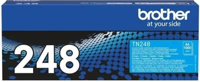 Produktbild von Toner Brother TN248C, Cyan, 1.000 Seiten, Kompatibel mit HL-L3220CWE, HL-L3215CW, HL-L3240CDW, DCP-L3520CDWE, DCP-L3515CDW
