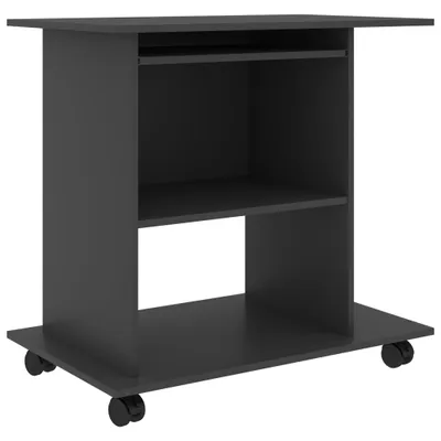 Immagine prodotto di Scrivania grigia 80x50x75 cm in materiale ligneo