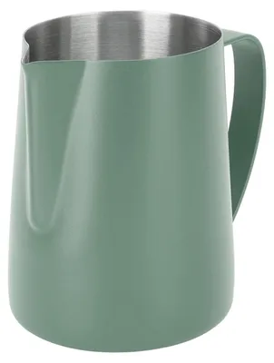 Image de Pichet à lait - 480 ml, en acier inoxydable avec graduation - pour cappuccino, espresso et latte - vert