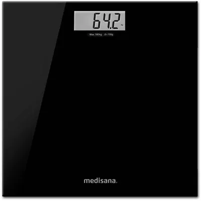 Immagine prodotto di Bilancia pesapersone - MEDISANA - PS 402 - 180 kg max - Vetro nero