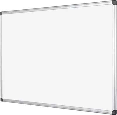Produktbild von Bi-Office Maya Whiteboard Emailliert Mit Aluminiumrahmen, 600 x 450 mm, Emaille, Fixed, Magnetisch, Anti-Kratz-Beschichtung
