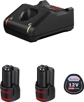 Produktbild von Power Set BOSCH (2 x 12V 2,0 Ah + GAL12V-40)