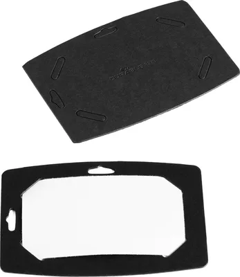 Produktbild von Namensschild 54x90 mm Recyclingkarton schwarz Set für 30 Schilder Packung mit 10 Stück