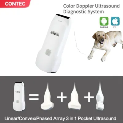 Produktbild von Hund Katze Handheld Veterinär-Ultraschallgerät Farbdoppler Ultraschallscanner CMS1600-VET App Android IOS