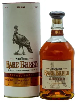 Produktbild von Wild Turkey Rare Breed Bourbon Whisky 56.4% Vol. 0.7L