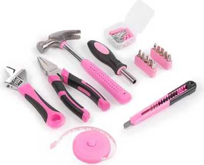 Produktbild von FIELDMANN Handwerkzeugsatz rosa 86-teilig FDG 5027-86R