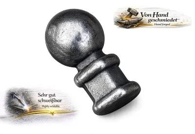 Produktbild von UHRIG ZAUNSPITZEN Speer Zierspitze für schmiedeeisen Zaun Tor & Tür usw. 65xØ35mm