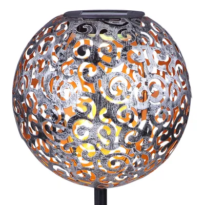 Produktbild von GLOBO 33743 Solarleuchte Metall silber, LED