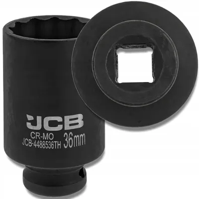 Produktbild von JCB Tiefbett-Stecknuss 36 mm Cr-Mo 12-Kant 1/2 Zoll