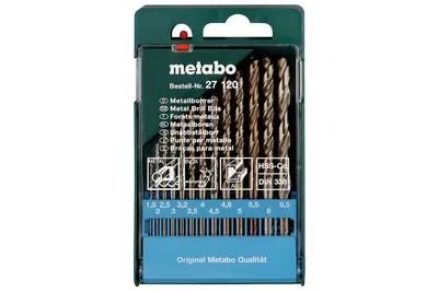 Produktbild von Metabo HSS-CO-Bohrerkassette 13-teilig