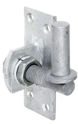 Produktbild von Alberts Kloben zum Anschrauben | verstellbar um 20 mm | feuerverzinkt | Dornmaß Ø16 mm | Plattenhöhe: 105 mm | Plattenbreite: 45 mm