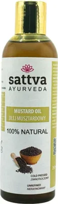 OLEJ MUSZTARDOWY TŁOCZONY NA ZIMNO 250 ml - SATTVA (FOODS)