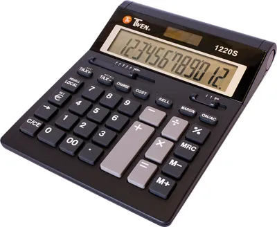 Obrázek produktu pro Stolní kalkulačka TWEN 1220 S, černá