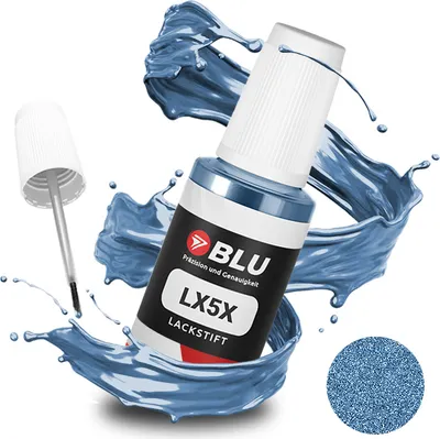 Produktbild von BLU Auto Lackstift Blau kompatibel für Audi LX5X Spharenblau | Auto Lack Reparatur Ausbesserungslack