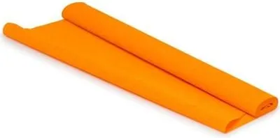Image de Rouleau de papier crépon décoratif, épais, orange, 50 cm/2 m