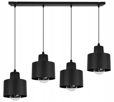 Produktbild von Moderne Deckenhängelampe Schwarze Led-Lampe