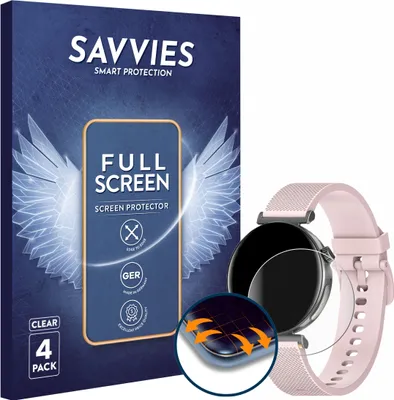 Produktbild von 4x Savvies Fullscreen Schutzfolie für Knauermann Pro 3 Mini 2024 Displayschutz Folie Fullcover Klar Transparent