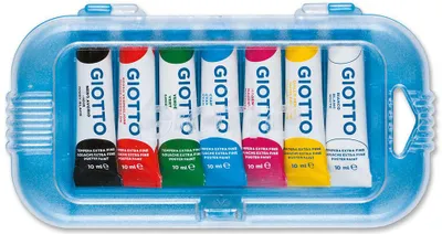 Produktbild von GIOTTO Gouachefarbe Extra Fine 7er Box 7 Aluminiumtuben à 10 ml