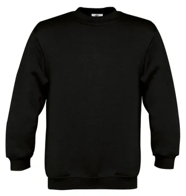 Produktbild von B&C - Sweatshirt für Kinder angesetzte Ärmel FK1971 (116) (Schwarz)
