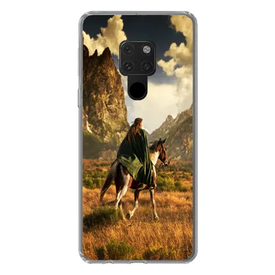 Produktbild von MuchoWow® Handyhülle Schutzhülle Hülle für Huawei P40 Lite Pferd - Reiter - Natur Silikon Softcase Handy Hülle - Handy