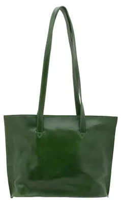 Imagen del producto de Bolsos de hombro para mujer, cuero genuino, cierre con cremallera, fabricado en Italia