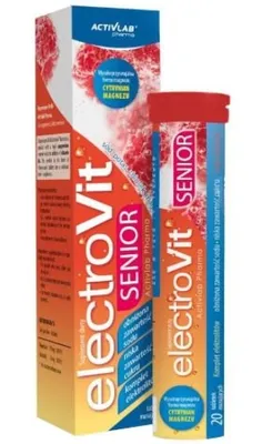Immagine prodotto di ElectroVit Senior elettroliti per anziani al gusto di lampone Activlab Pharma
