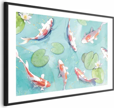 Produktbild von Posterpapier Poster - Pond in Japan 60x40 cm Tiere g-C-10141-ao-a