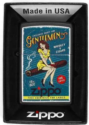 Produktbild von Zippo Benzin-Feuerzeug Cigar Girl, unbefüllt