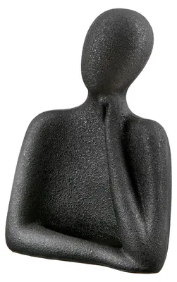 Produktbild von Gilde Figur, "Reflection", Fraumotiv, Mannmotiv, Kunstharz, schwarz, VE 2, L. 8.5 cm, B. 13 cm, H. 19 cm 37775 4063387377758