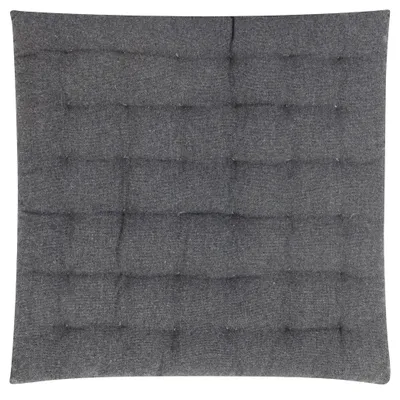 Produktbild von MAGMA Heimtex - Stuhlkissen FREYA - 40x40x4cm - anthrazit - 100%Baumwolle