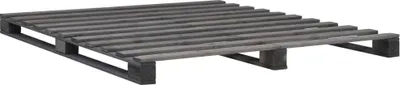 Produktbild von vidaXL Palettenbett Grau Massivholz Kiefer 200×200 cm