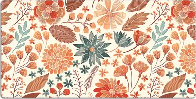 Produktbild von Schreibtischmatte Tischunterlage 90x45 cm Mauspad - Künstlerische Blumen