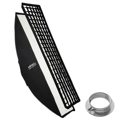 Produktbild von Walimex pro Essential Striplight Softbox 40 x 180 cm + Profoto Adapter 15,2, Lichtformer 360°, einfacher Aufbau, inkl. Grid, Bowens Adapter, Transporttasche, ideal für Produkt- und Peoplefotografie