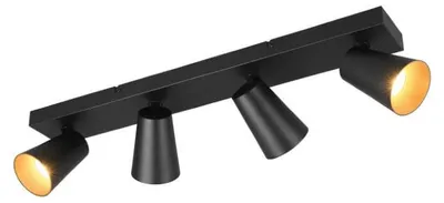 Immagine prodotto di Lampada a soffitto a 4 luci, modello Sharp, colore nero