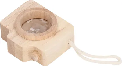 Produktbild von Prisma-Objektiv-Spielzeug, Bienen-Augen-Effekt, einzigartiger Kamera-Stil, niedlich, tragbar, interessant für Kinder, Holzfarbe