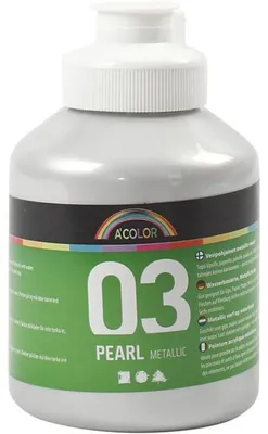 Produktbild von A-Color Acrylfarbe Metallic, Metallic, Silber, 500 ml 1 Flasche