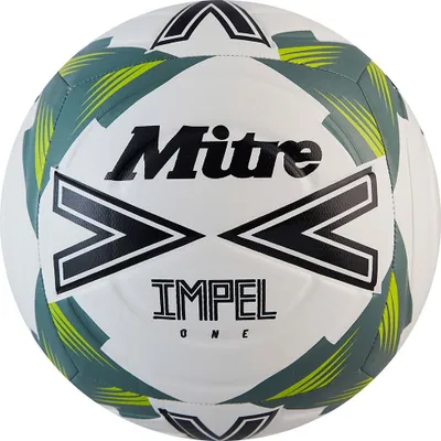 Produktbild von Mitre Fußball Trainingsball weiß schwarz salbei Größe 4 Kunststoff langlebig