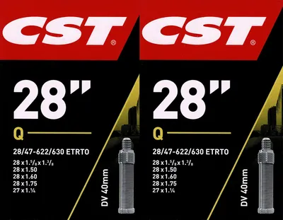 Produktbild von 2x CST 28 DV Schlauch 28 Zoll (28/47-622/630) Fahrradschlauch