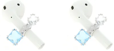 Immagine prodotto di Swarovski MIL003 Schmuck für Ohrhörer, Blau, Silberfarben 5619485 Neuheit 2022
