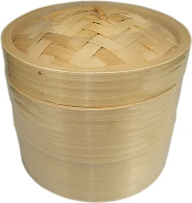 Produktbild von yoaxia® Bamboo Steamer Ø 15cm | Bambusdämpfer | 3-teiliges Set | Dämpfer | Bambus Steamer | Dämpfaufsatz