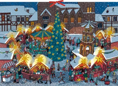Produktbild von Auf dem Weihnachtsmarkt Adventskalender
