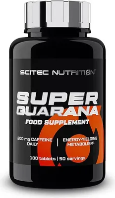 Obrázok produktu pre Scitec Nutrition Super Guarana 100 tabliet / Guarana / Extrakt z guarany obohatený o vápnik