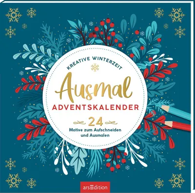Produktbild von Ars Edition GmbH Ausmal-Adventskalender – Kreative Winterzeit
