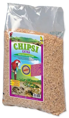Zdjęcie produktu dla CHIPSI Extra, 10 l, Wood chips, Drewno, Torebka foliowa