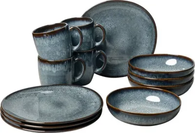 Produktbild von like. by Villeroy & Boch Raňajková súprava Lave gris 12 ks.